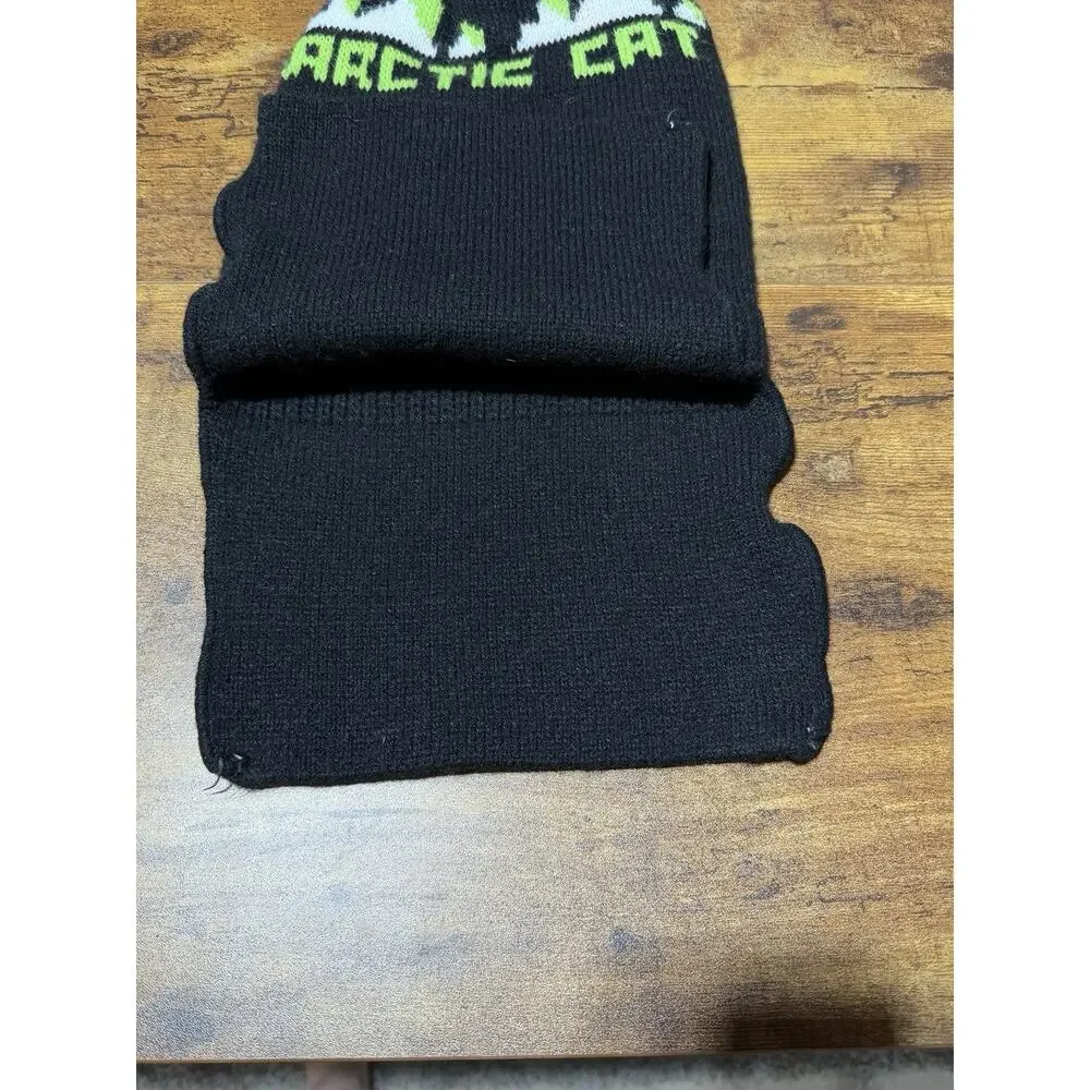Vintage 1970's Arctic Cat Snowmobile Full Face Ski Mask Winter Cap Stocking Hat